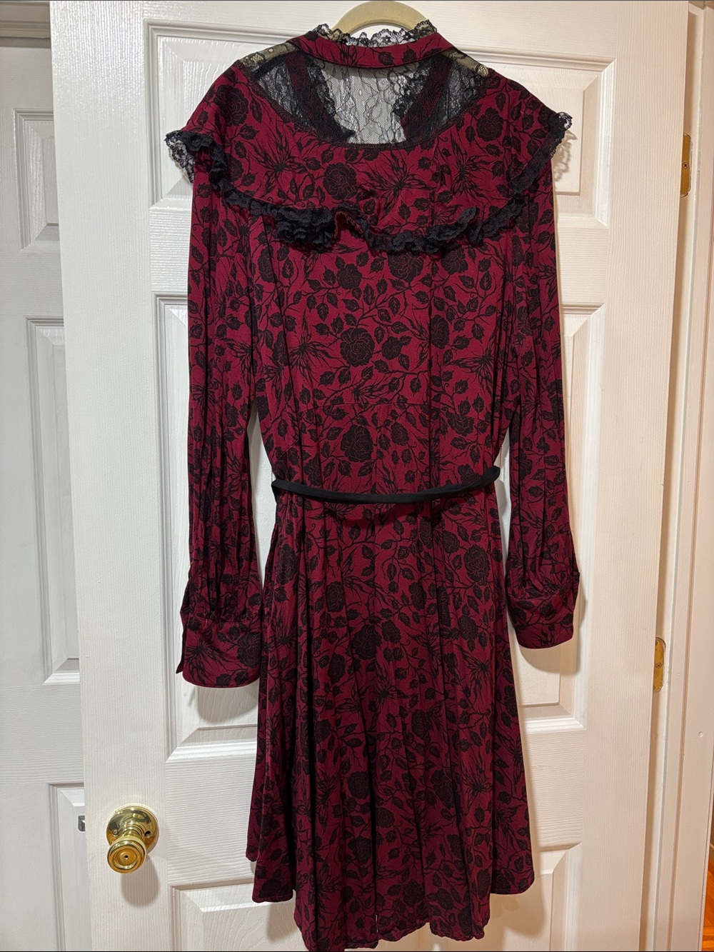 Midnight Hour Sigil Rose Victorian Lace Dress Size 2XL - Picture 7 of 11